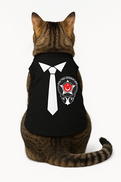 Buddy Store ملابس داخلية للقطط - ملابس داخلية مطبوعة باللون الأسود للزي الآمن المخصص - مقاس S