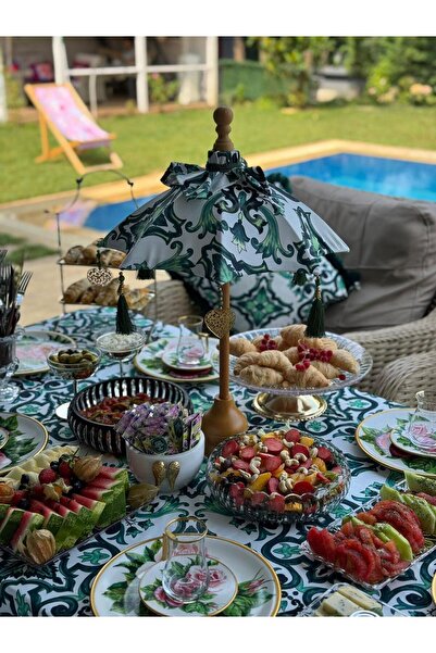 Merve Kaymakcı MARSİLYA BALİ ŞEMSİYESİ - yeşil