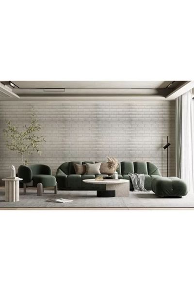 Artool Decorative Panel, PVC, Brick 3D Model, Gray, 96 x 48.5 cm