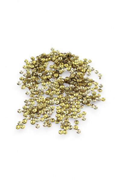 Serhat Aksesuar ve El İşçilik رقائق ذهبية منحنية 6 ملم (30 جرام 300 قطعة)