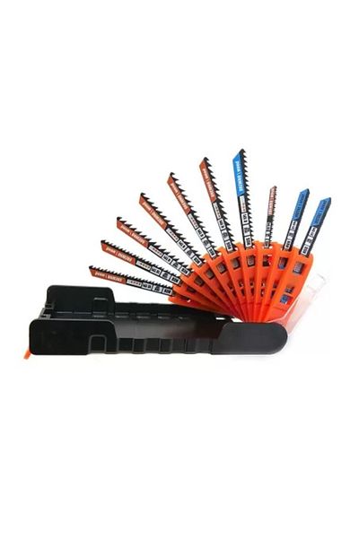 richmann exclusive Lamă, ferăstrău, ferăstrău pendular, pentru lemn și metal, HCS și HSS, set de 10 Richmann Exclusive
