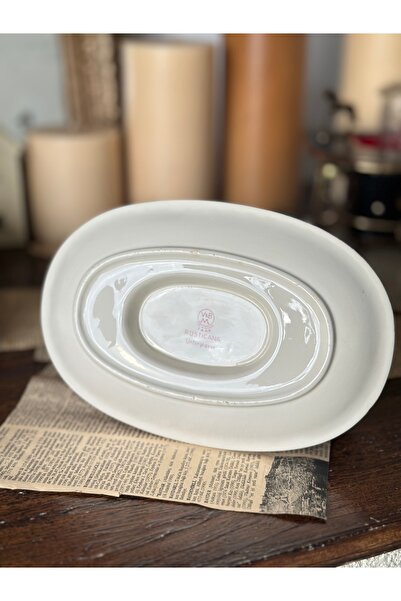 Villeroy & Boch وعاء صلصة بورسلين عتيق من البورسلين الأحمر من فيليروي بوش روستيكانا مع طبق سفلي