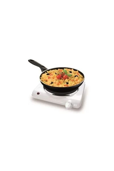 KEMPER Electric Cast Iron Hot Plate, 1500 W, Single Burner, Thermostat, 165 mm