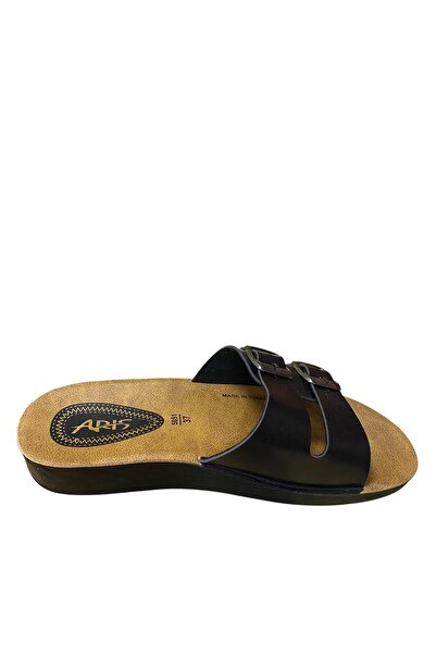 POLEX Γυναικείες παντόφλες με διπλή πόρπη με επίπεδη σόλα