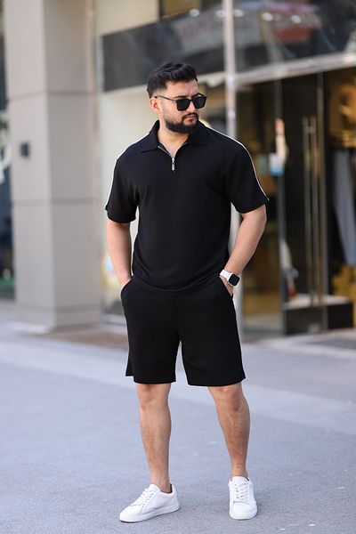 cto your style Men's Comfortable Fit Shorts Bottom Top Set