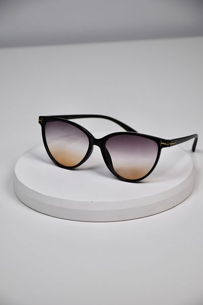 LOOKUP NEW Unisex Women Men Uv400 Protected Bone Cat Eye Metal Detail Sunglasses