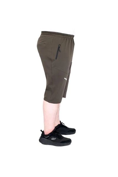 cusseli Plus Size Men's Shorts 2 Thread Piece U25504 Khaki