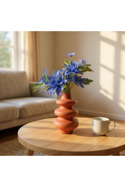 BASSDEKOR Concrete - Nordic Vase - Large - Terracotta