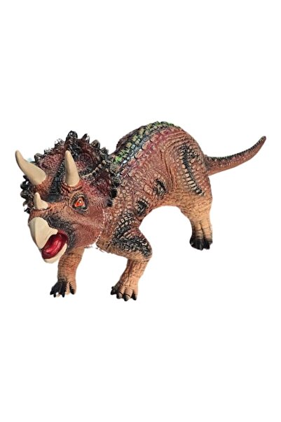 MASHASHOP Figurină dinozaur Styracosaurus, Sunete, Maro, 55 cm