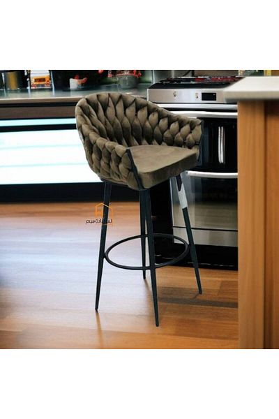 Al Saada Home Bar Chair - 105 x 60 x 60 cm - Dark Brown