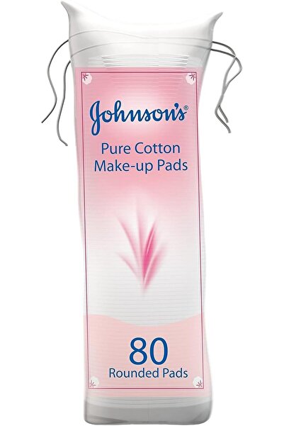 Johnson & Johnson Pure Cotton Pads, Pack Of 80 Round Pads