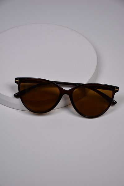 LOOKUP NEW Unisex Women Men Uv400 Protected Bone Cat Eye Metal Detail Sunglasses