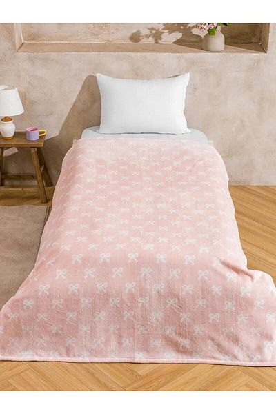 LC Waikiki LCW HOME Единично одеяло с щампа на панделка 150x220 см (Ш5)