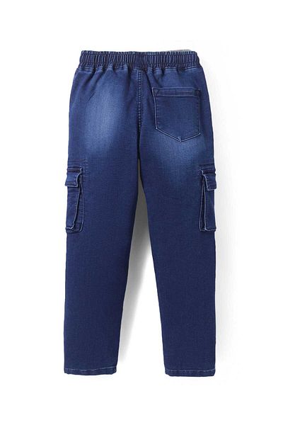 Pine kids Pine Kids Denim Washed Jeans with Pockets - Navy Blue