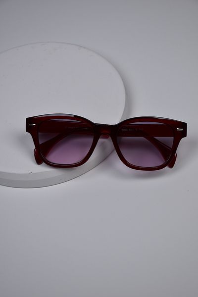 LOOKUP NEW Unisex Women Men Uv400 Protected Bone Square Rectangle Metal Detail Sunglasses