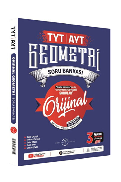 Evrensel İletişim Yayınları Orjinal TYT AYT Geometri Soru Bankası / %15 Kolay %75 Orta %10 Zor Sorular - ÖSYM Tarzında