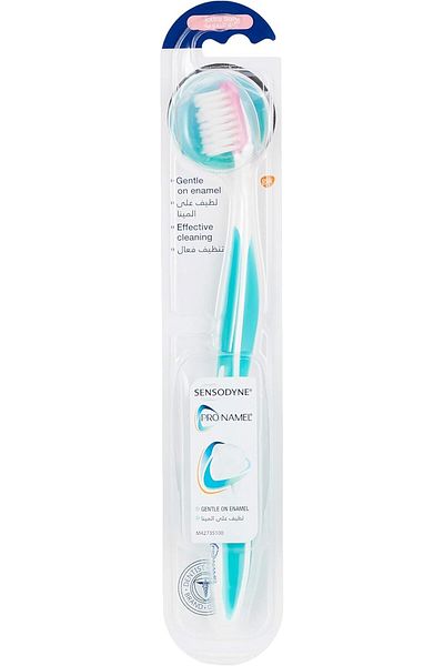 Sensodyne Pronamel Ultra Soft Manual Toothbrush, Multi-Colored, Adult
