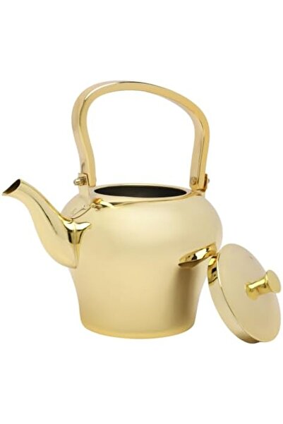 cc bin shihon Premium Stainless Steel Teapot Gold Color Heat Insulated Hospitality Use 2.0L Capacity