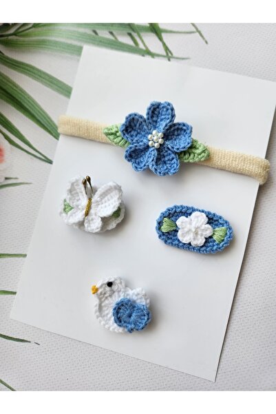Hand Mother's Since 2024 Newborn Baby Buckle and Bandana Handmade 4-Piece Bab...