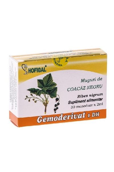 Hofigal Gemoderivat din Muguri de Cocaze Negru, 30 monodoze