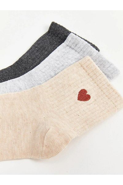 LC Waikiki Lcw Dream Printed Women's Socks 3-Piece (W5)