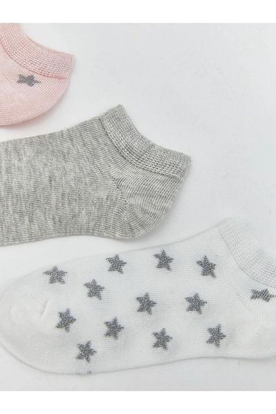 LC Waikiki Ciorapi LCW Kids roz pentru fete cu model, pachet de 5