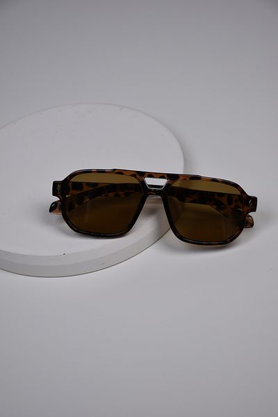 LOOKUP NEW Unisex Women Men Uv400 Protected Bone Drop Marginal Metal Detail Sunglasses