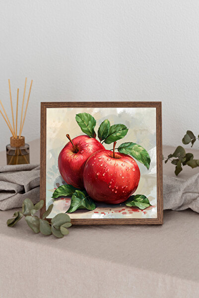 Dekorsiahome Tablou pătrat cu rame din lemn TK0901