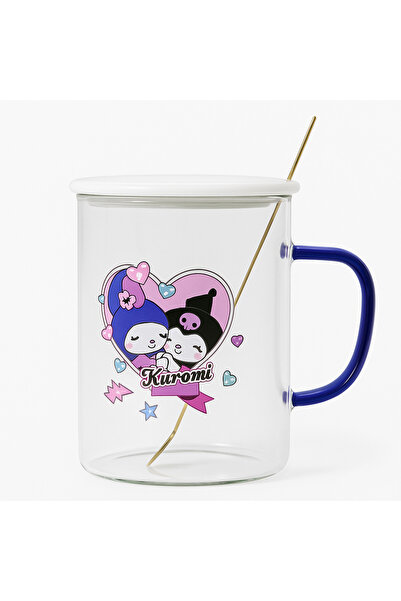 Two Two كوب زجاجي بتفاصيل طباعة كورومي