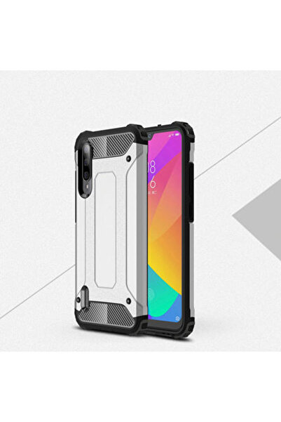 Paladyum Case Xiaomi Mi 9 Lite Uyumlu Gümüş Tank Kılıf