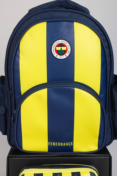 Fenerbahçe "Dekomus Pocket Notebook with Gift" New Season Licensed School Bag and Pen Bag with Stick