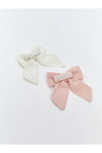 LC Waikiki Lcw Baby Bow Detailed Baby Girl Hair Clip Set of 2 (W5)