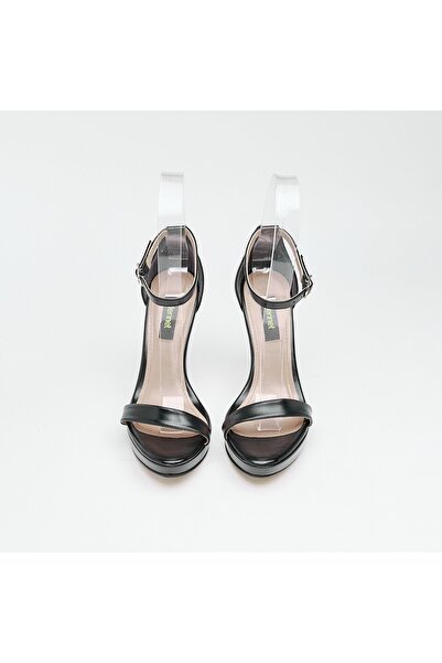 derinet Bilekten Tek Bantlı Platformlu Kadın Topuklu Ayakkabı