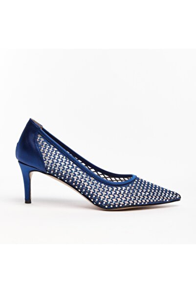 derinet Kısa Topuk Taşlı Kadın Abiye Ayakkabı