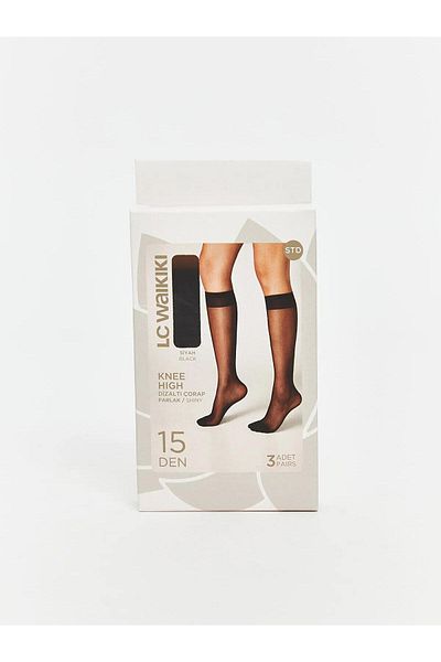 LC Waikiki Lcw Dream 15 Denier Women's Knee High Socks 3-Piece (W5)