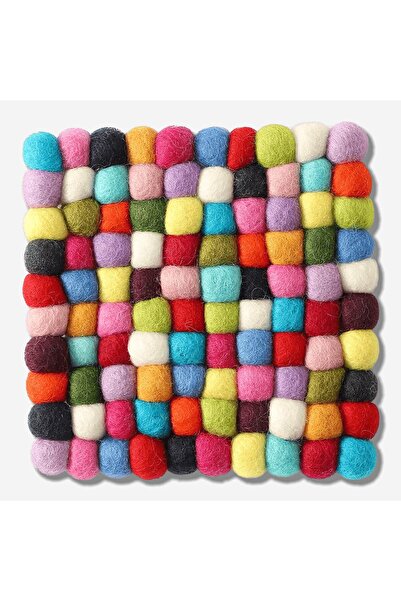 Flying Tiger Copenhagen Kare Keçe Nihale Çok Renkli