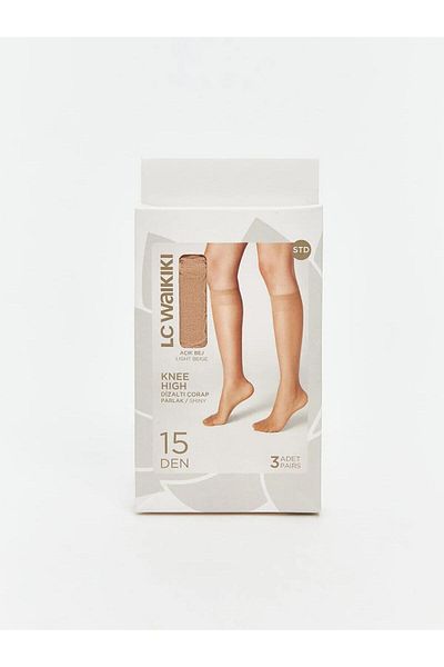 LC Waikiki Lcw Dream 15 Denier Women's Knee High Socks 3-Piece (W5)