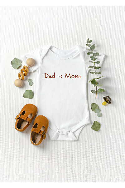Lotus Baby بدلة أطفال بأكمام قصيرة مطبوعة من القطن العضوي بنسبة 100% من DAD&MOM