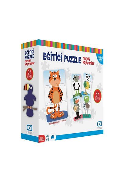 Eldenör CA.5028 CA Games Educational Puzzle Cheerful Animals