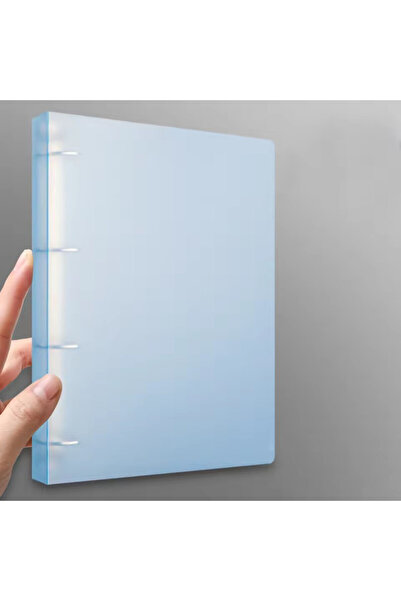 Choice4 Transparent Blue 2023 NEW A4 4-hole D-type clip clip Blue PP folder p...