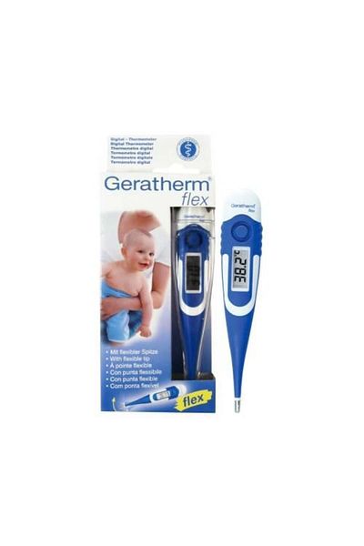 Geratherm مقياس حرارة الجسم للأطفال ذو الطرف المرن