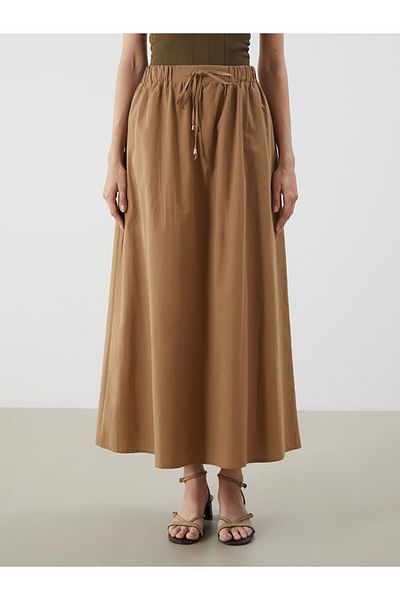 LC Waikiki New Season Elastic Waist Ice Silk Skirt - S5Q376Z8