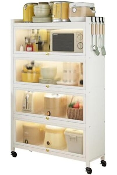 SKY TOUCH خزانة تخزين SKY-TOUCH ذات الخمس طبقات: رف معدني ثقيل مع خزانة كتب ب...