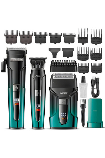 VGR Voyager V-694 Profesyonel Şarjlı Traş Makinesi Seti - 3'ü 1 Arada Kuaför ...