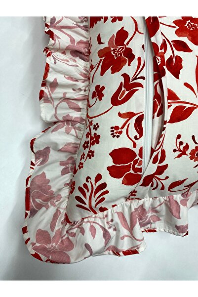 LILYUM Dijital Baskılı Fırfırlı Yastık Kılıfı - 1 Adet