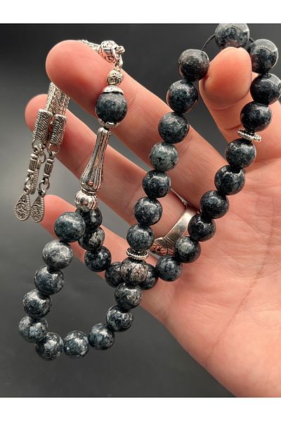 BCF Koleksiyon Natural Jade Stone Rosary – 10 mm Sphere Cut, Metal Fittings, Model: Jd200120.010825