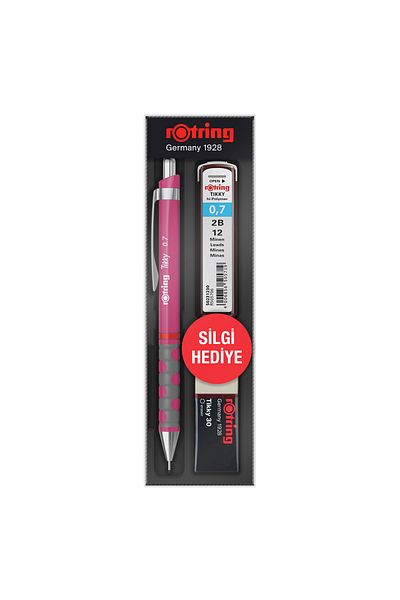 Rotring طقم قلم رصاص ميكانيكي تيكي RD 0.7 ملم أرجواني RO-KK07-07-AHUDUDU