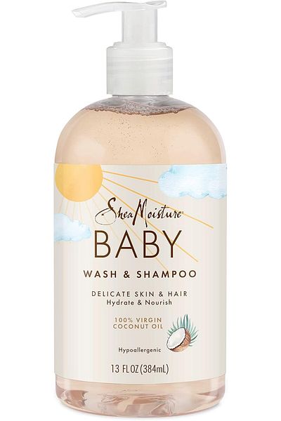 Shea Moisture SHEA MOISTURE Baby Wash and Shampoo for 100% Virgin Coconut Oil, 13 Fl Oz