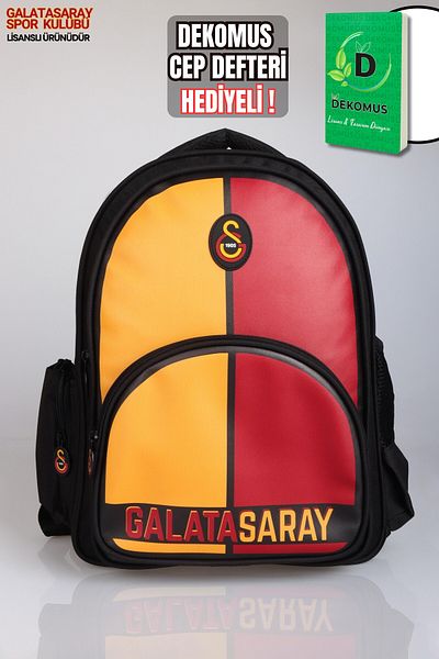 Galatasaray حقيبة مدرسية مرخصة للموسم الجديد من DEKOMUS مع هدية
