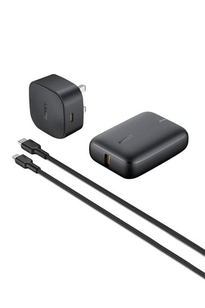 AUKEY Kit On The Go Bundle – 20 W PD Charger with MFi USB‑C to Lightning Cable
